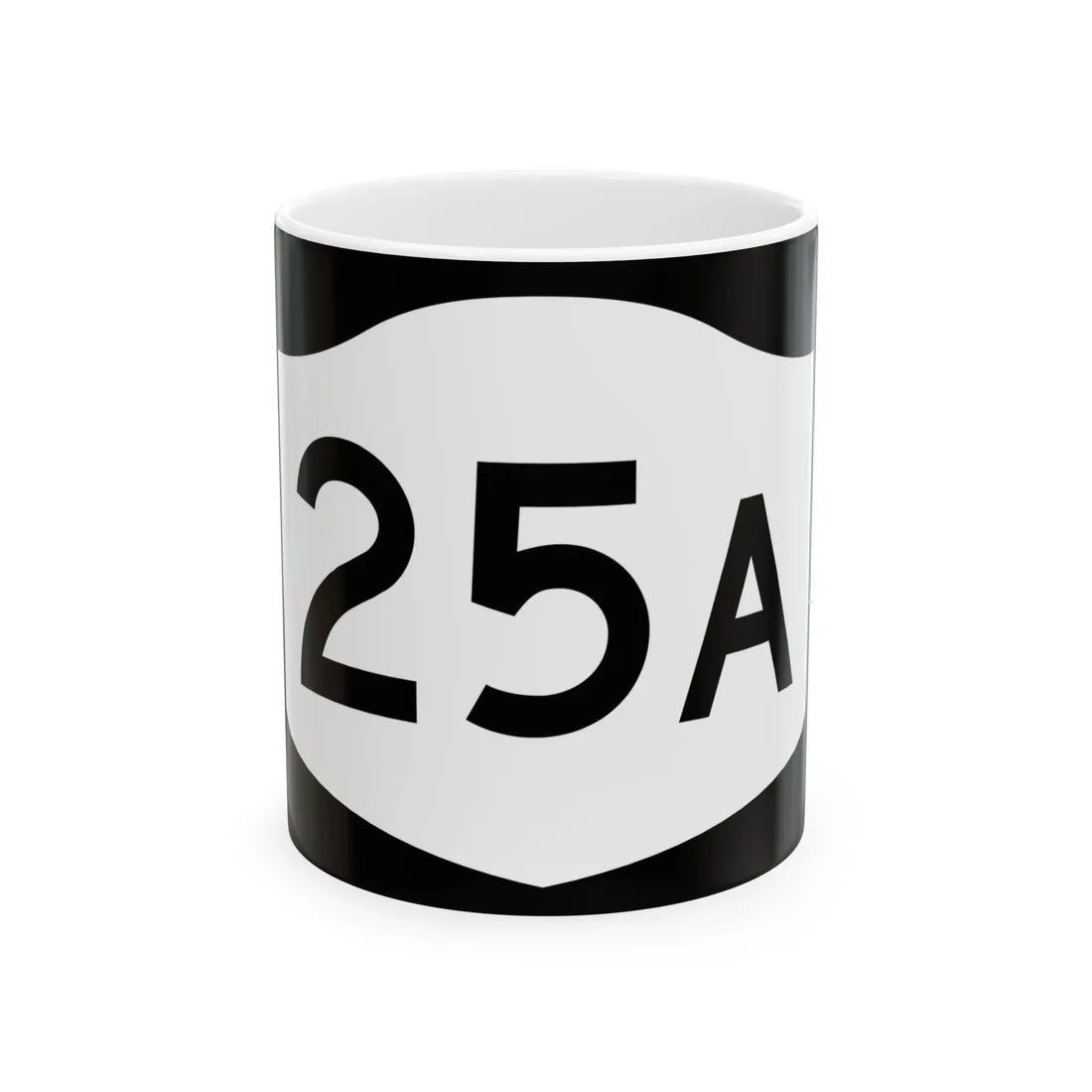 NY-25A (New York) (Road Sign) White Coffee Mug 11oz - Go Mug Yourself