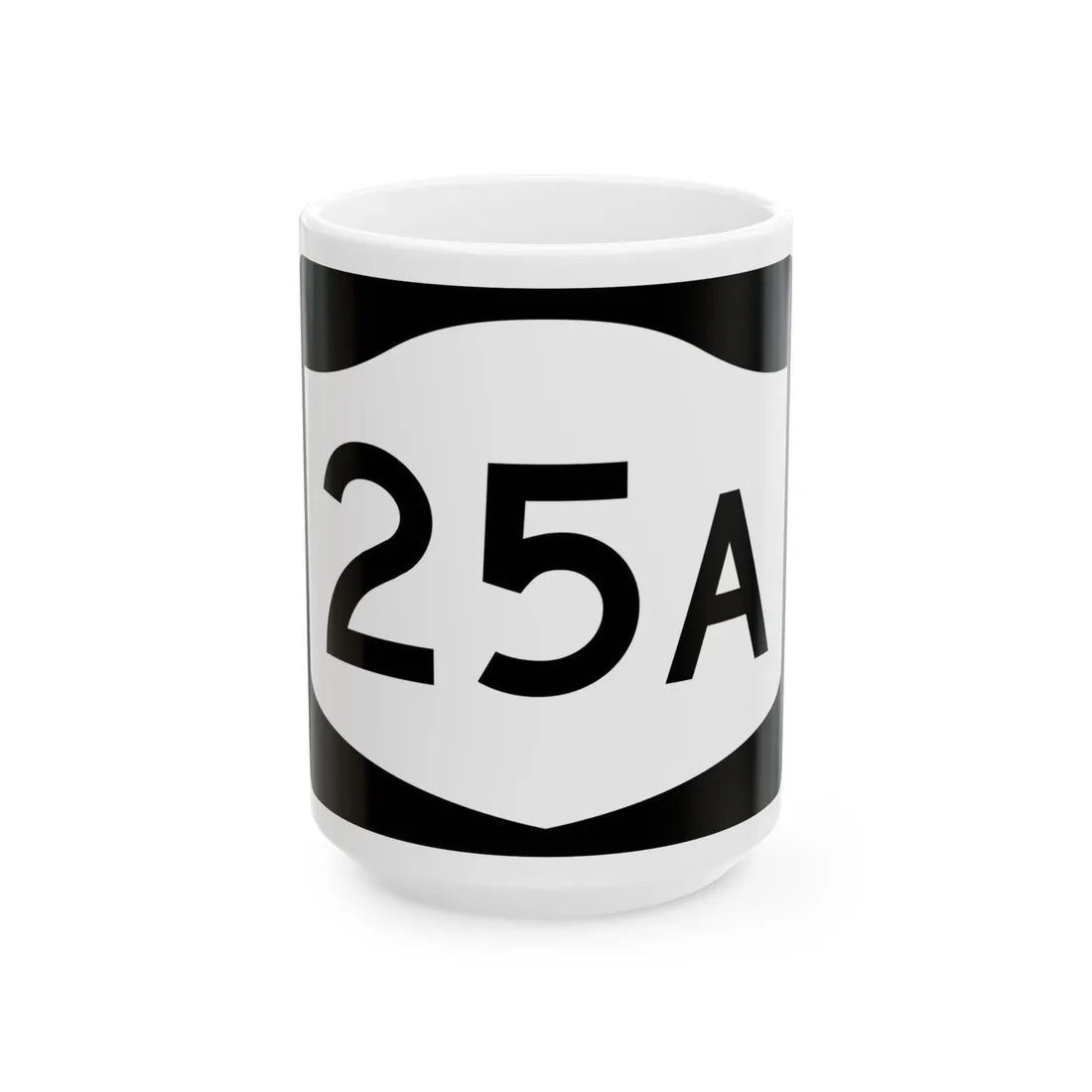 NY-25A (New York) (Road Sign) White Coffee Mug 15oz - Go Mug Yourself