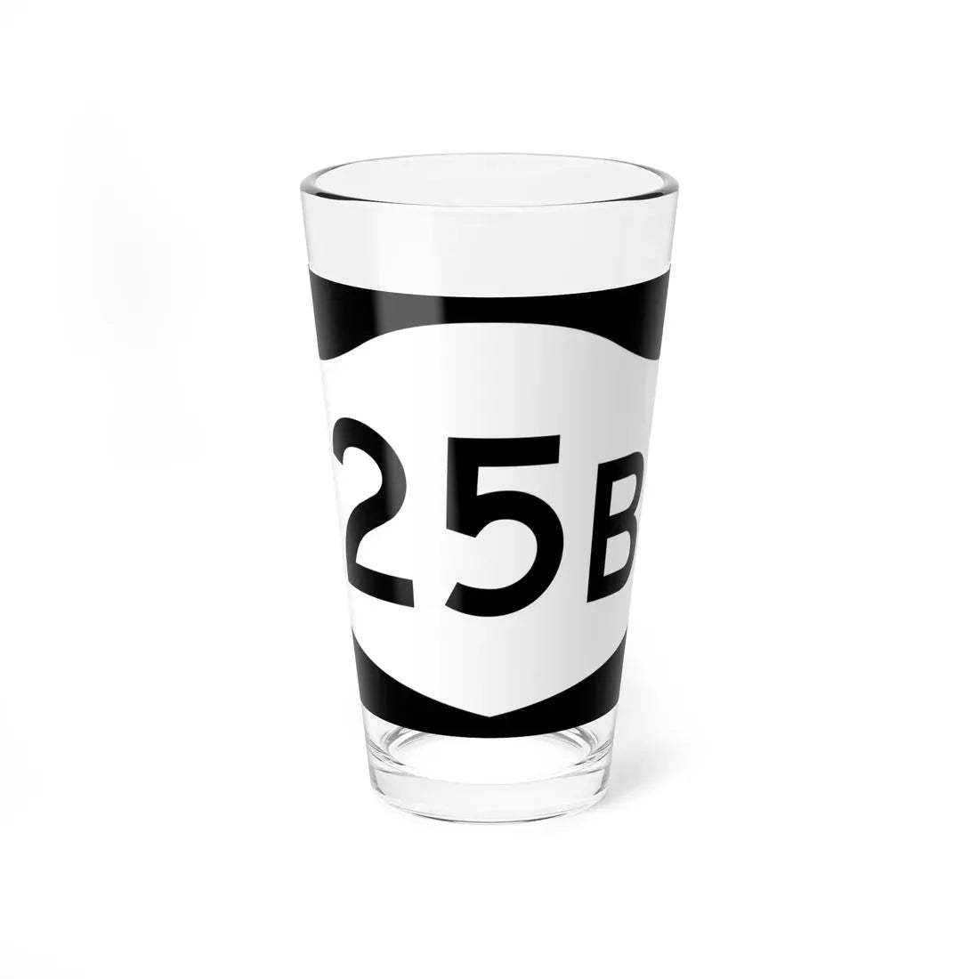 NY-25B (New York) (Road Sign) Pint Glass 16oz 16oz - Go Mug Yourself
