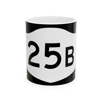 NY-25B (New York) (Road Sign) White Coffee Mug 11oz - Go Mug Yourself
