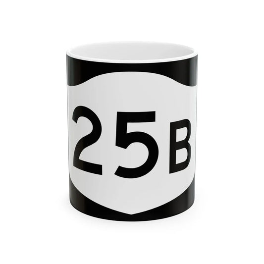 NY-25B (New York) (Road Sign) White Coffee Mug 11oz - Go Mug Yourself