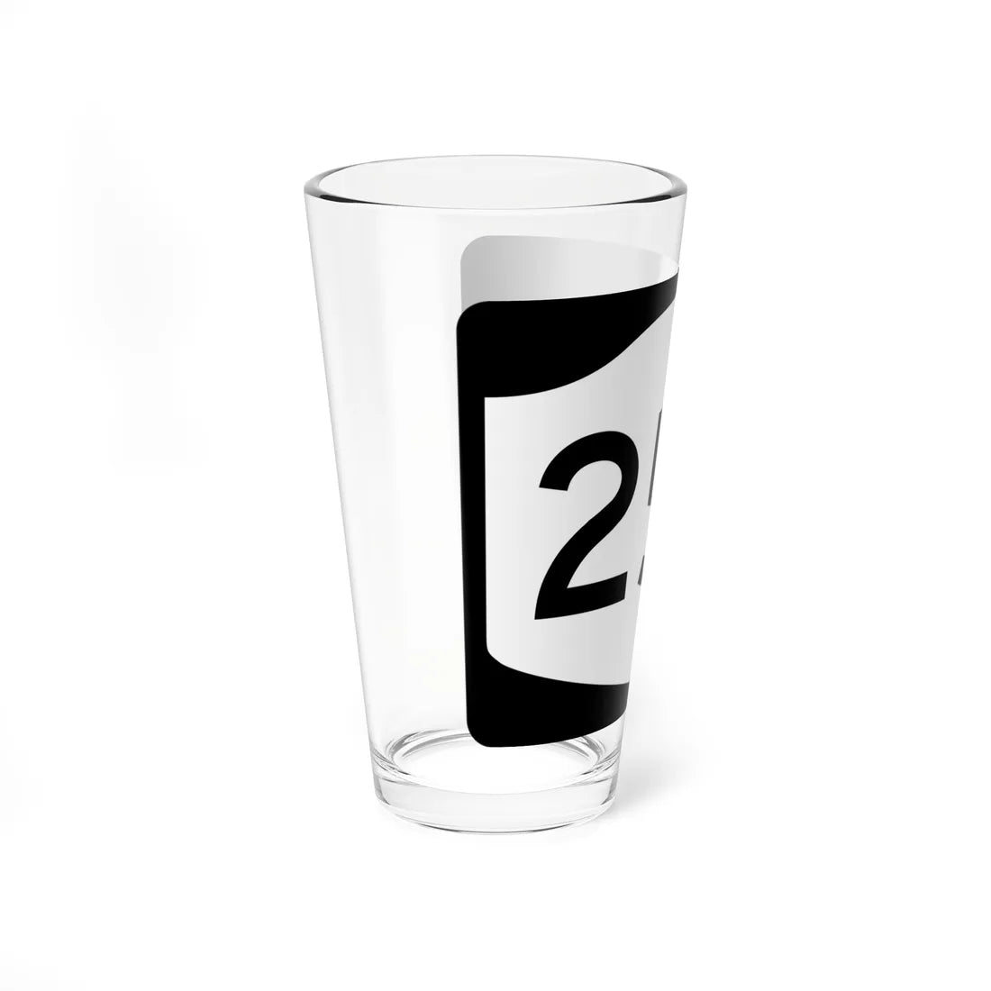 NY-25C (New York) (Road Sign) Pint Glss 16oz - Go Mug Yourself