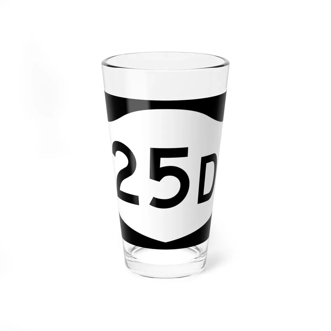 NY-25D (New York) (Road Sign) Pint Glass 16oz 16oz - Go Mug Yourself
