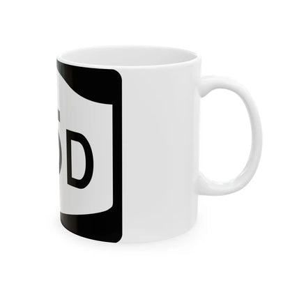 NY-25D (New York) (Road Sign) White Coffee Mug - Go Mug Yourself