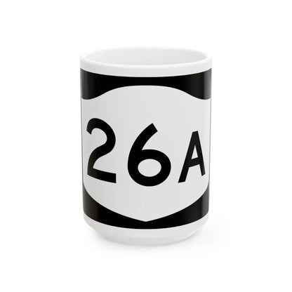 NY-26A (New York) (Road Sign) White Coffee Mug 15oz - Go Mug Yourself