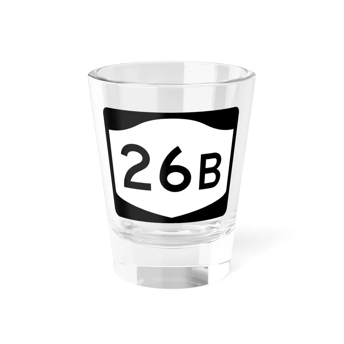 NY-26B (New York) (Road Sign) Shot Glass 1.5oz 1.5oz - Go Mug Yourself