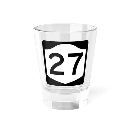 NY-27 (New York) (Road Sign) Shot Glass 1.5oz 1.5oz - Go Mug Yourself