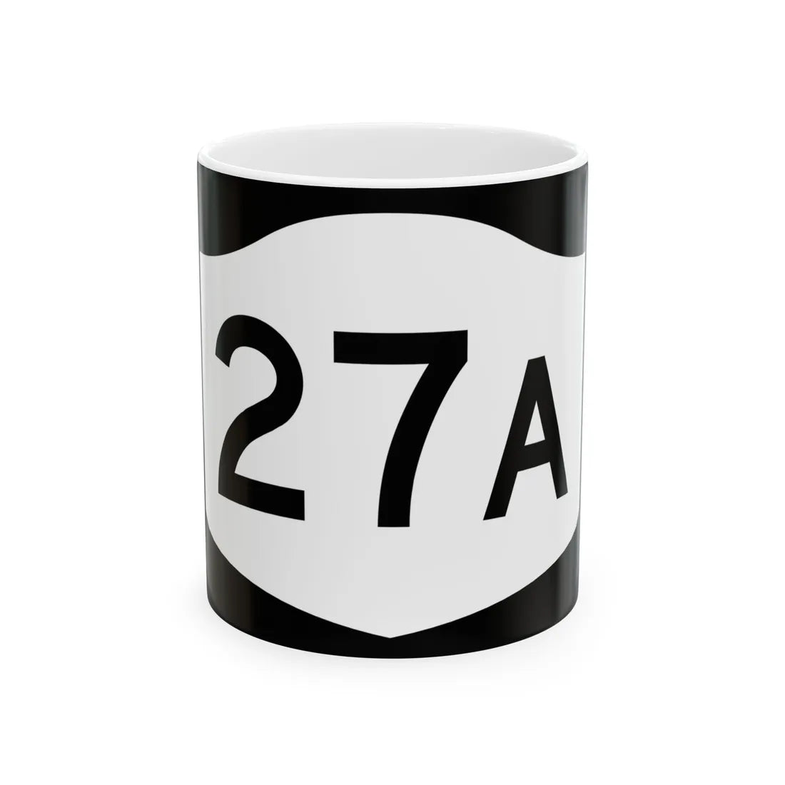 NY-27A (New York) (Road Sign) White Coffee Mug 11oz - Go Mug Yourself