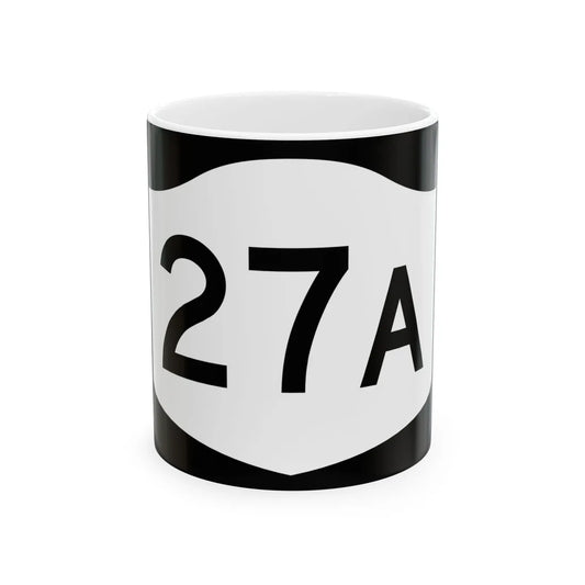 NY-27A (New York) (Road Sign) White Coffee Mug 11oz - Go Mug Yourself