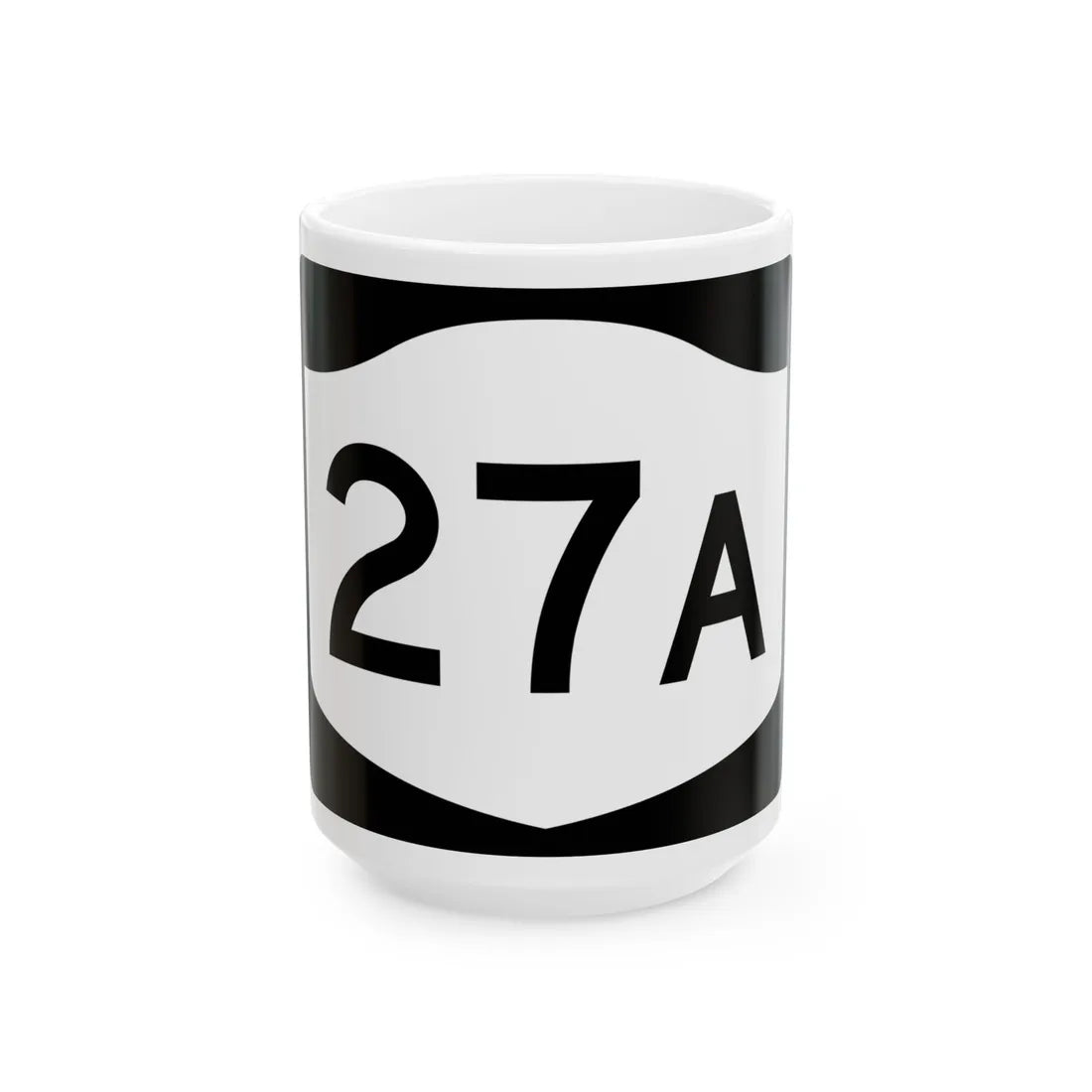 NY-27A (New York) (Road Sign) White Coffee Mug 15oz - Go Mug Yourself