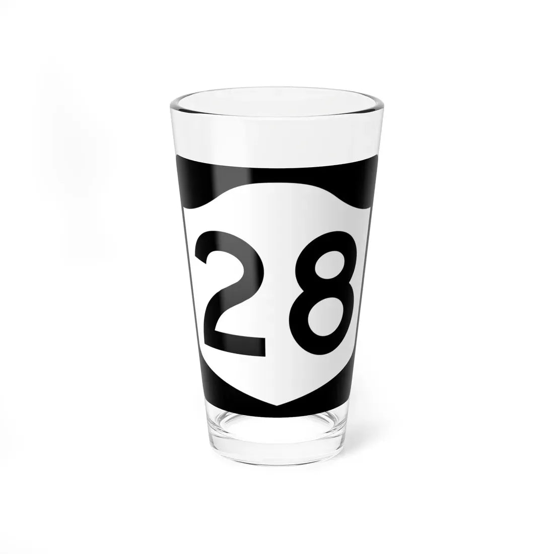 NY-28 (New York) (Road Sign) Pint Glass 16oz 16oz - Go Mug Yourself