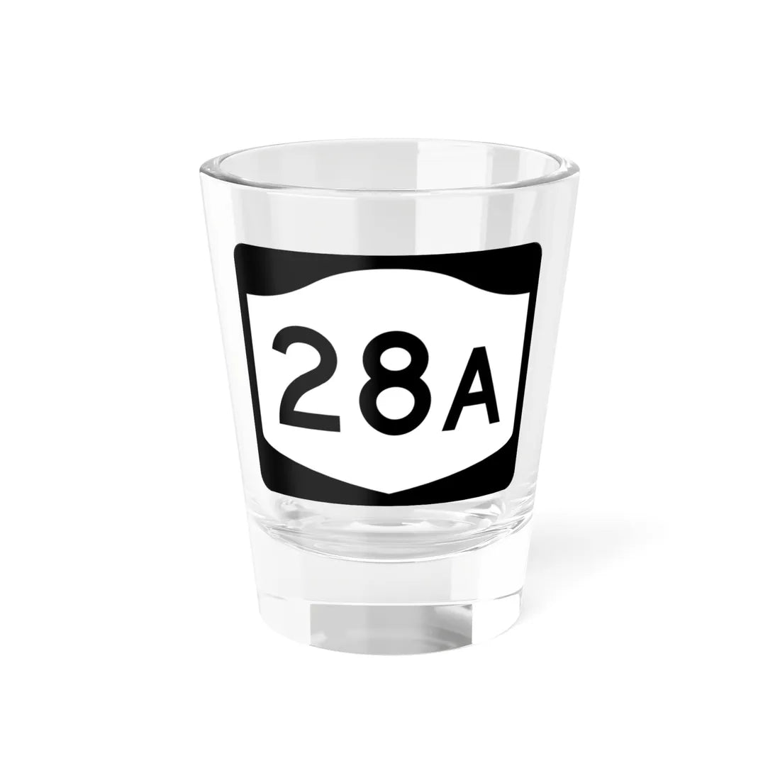 NY-28A (New York) (Road Sign) Shot Glass 1.5oz 1.5oz - Go Mug Yourself