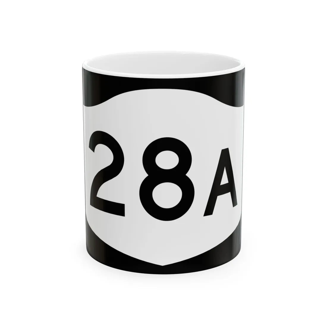 NY-28A (New York) (Road Sign) White Coffee Mug 11oz - Go Mug Yourself