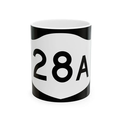 NY-28A (New York) (Road Sign) White Coffee Mug 11oz - Go Mug Yourself
