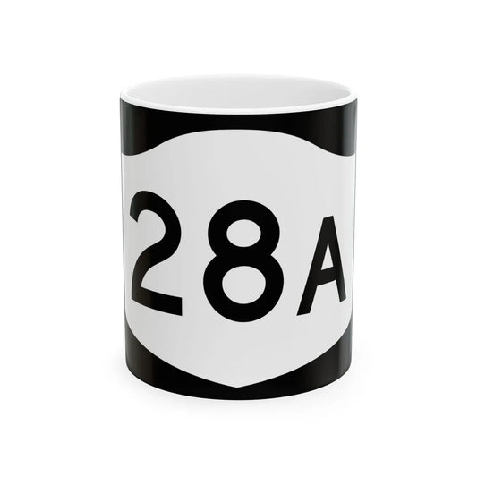 NY-28A (New York) (Road Sign) White Coffee Mug 11oz - Go Mug Yourself