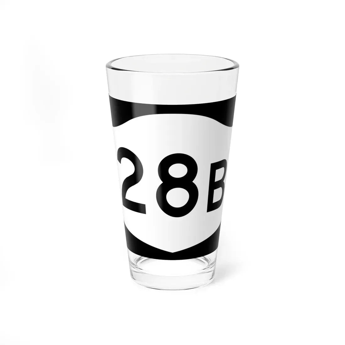 NY-28B (New York) (Road Sign) Pint Glass 16oz 16oz - Go Mug Yourself