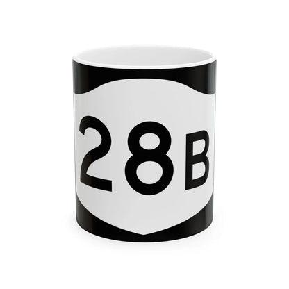 NY-28B (New York) (Road Sign) White Coffee Mug 11oz - Go Mug Yourself
