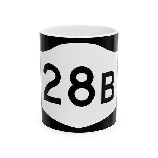 NY-28B (New York) (Road Sign) White Coffee Mug 11oz - Go Mug Yourself