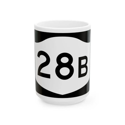 NY-28B (New York) (Road Sign) White Coffee Mug 15oz - Go Mug Yourself