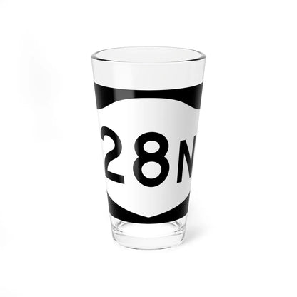 NY-28N (New York) (Road Sign) Pint Glss 16oz 16oz - Go Mug Yourself