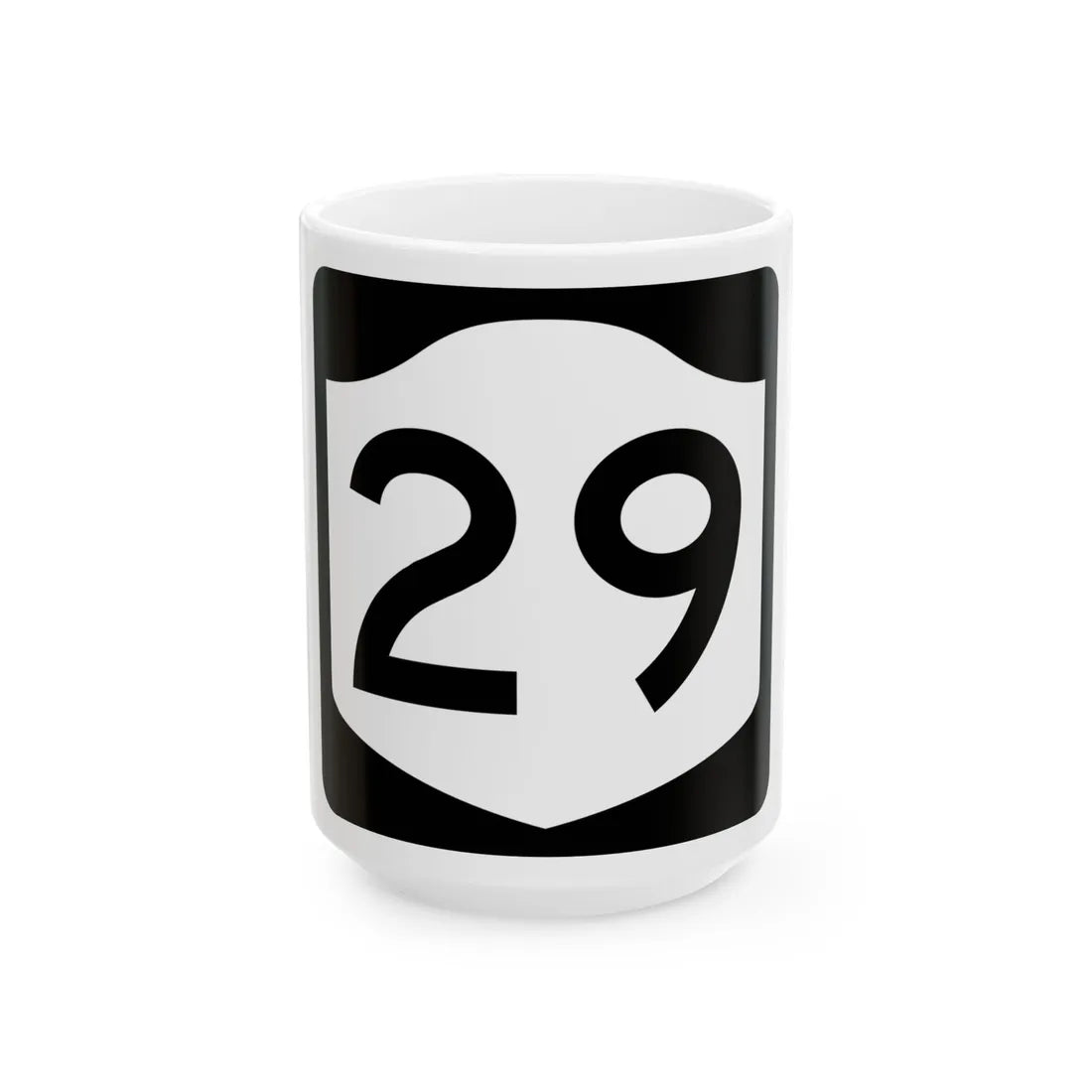 NY-29 (New York) (Road Sign) White Coffee Mug 15oz - Go Mug Yourself
