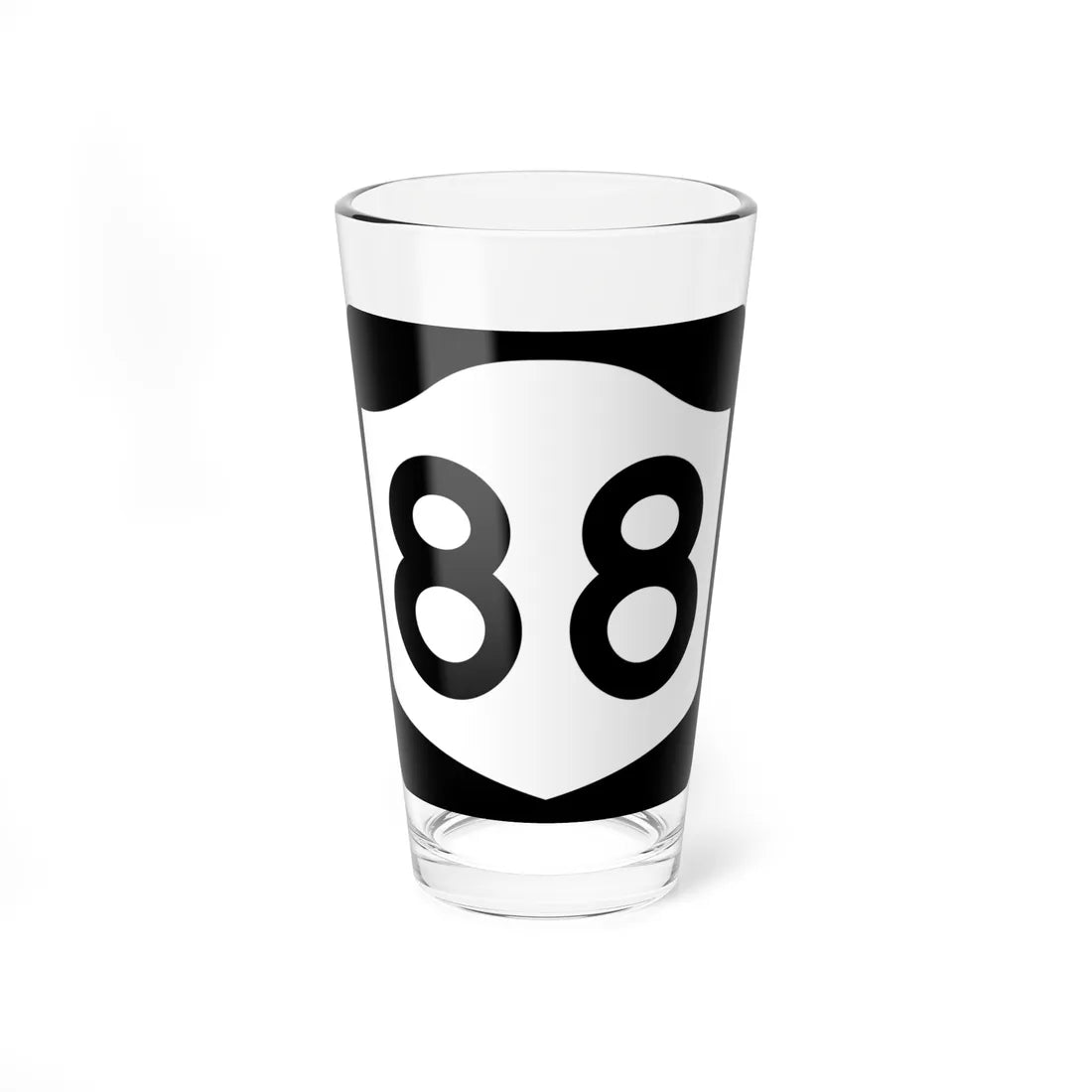 NY-2di (New York) (Road Sign) Pint Glass 16oz 16oz - Go Mug Yourself