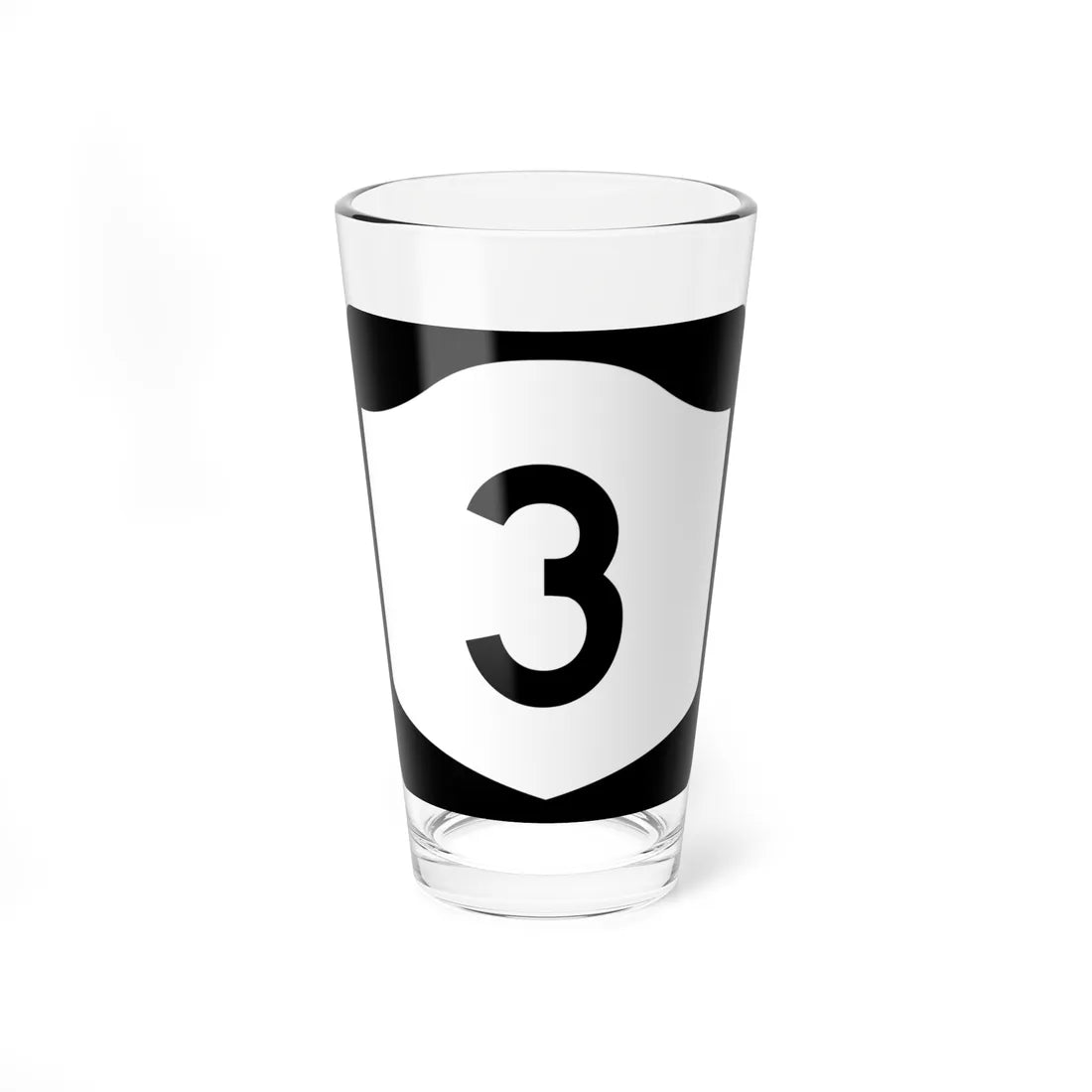 NY-3 (New York) (Road Sign) Pint Glass 16oz - Go Mug Yourself