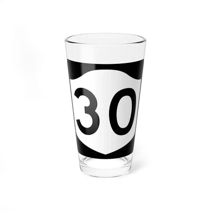 NY-30 (New York) (Road Sign) Pint Glass 16oz 16oz - Go Mug Yourself