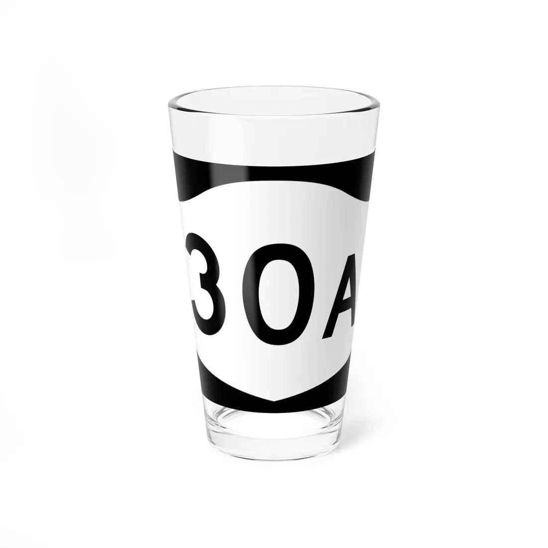 NY-30A (New York) (Road Sign) Pint Glass 16oz 16oz - Go Mug Yourself