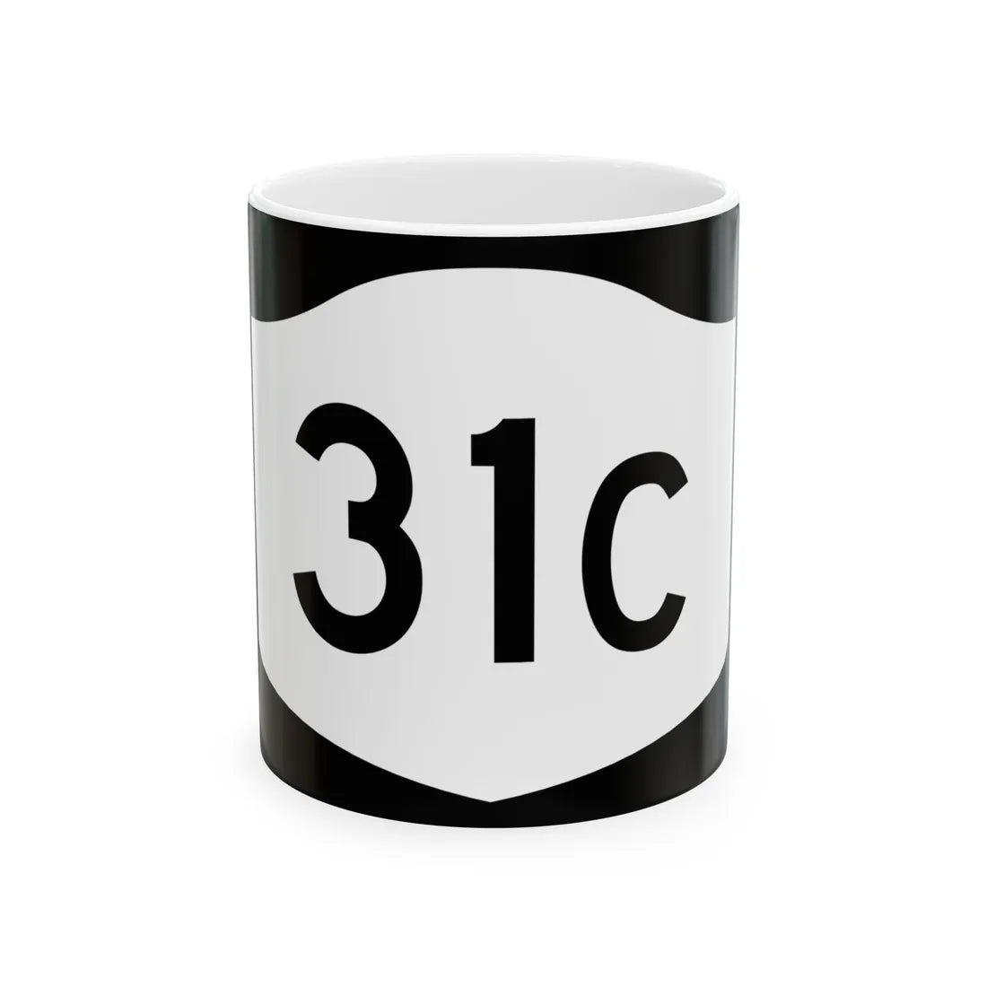 NY-31C (New York) (Road Sign) White Coffee Mug 11oz - Go Mug Yourself