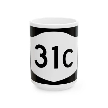 NY-31C (New York) (Road Sign) White Coffee Mug 15oz - Go Mug Yourself