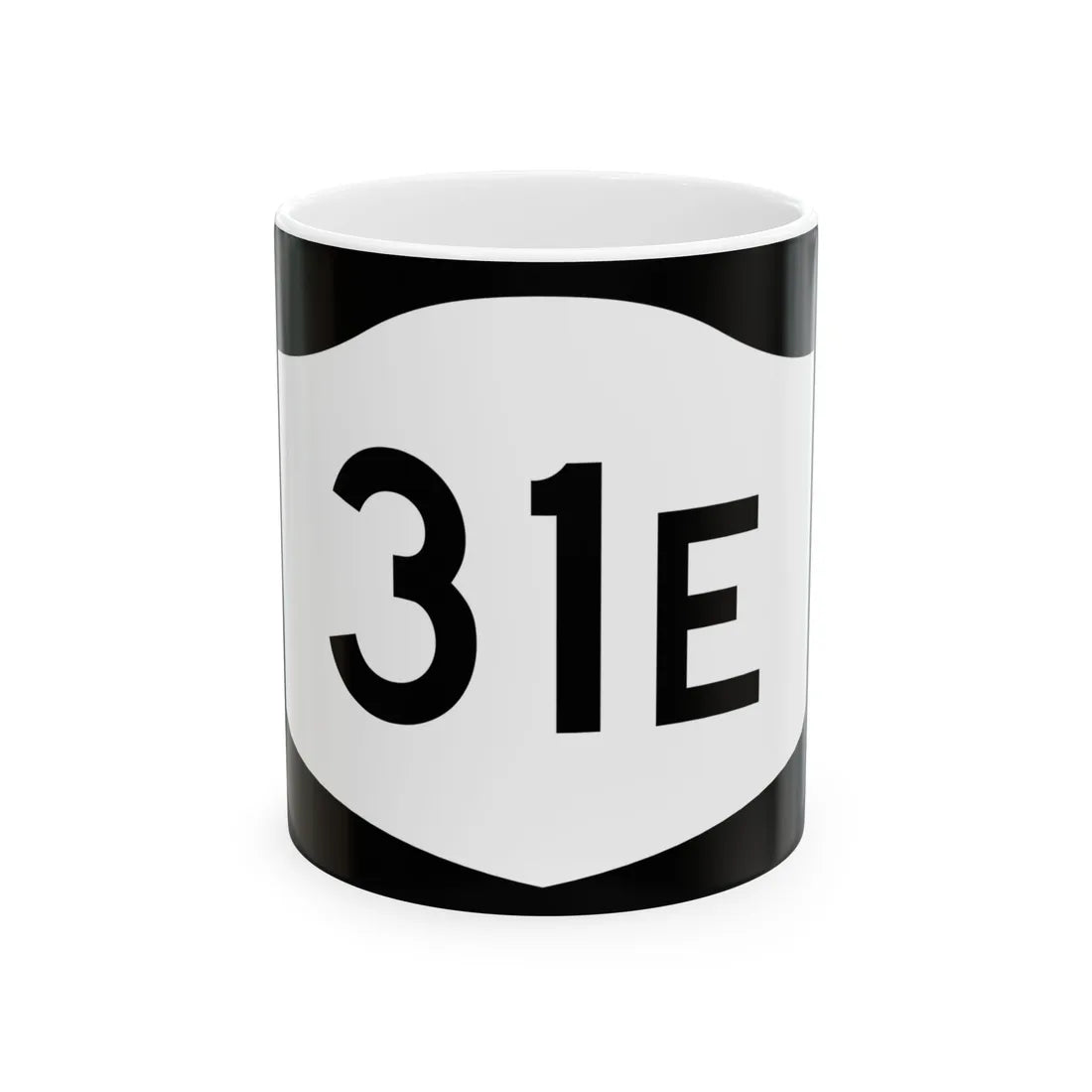 NY-31E (New York) (Road Sign) White Coffee Mug 11oz - Go Mug Yourself