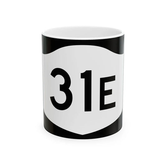 NY-31E (New York) (Road Sign) White Coffee Mug 11oz - Go Mug Yourself