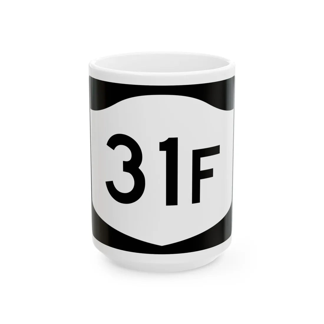 NY-31F (New York) (Road Sign) White Coffee Mug 15oz - Go Mug Yourself
