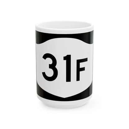 NY-31F (New York) (Road Sign) White Coffee Mug 15oz - Go Mug Yourself