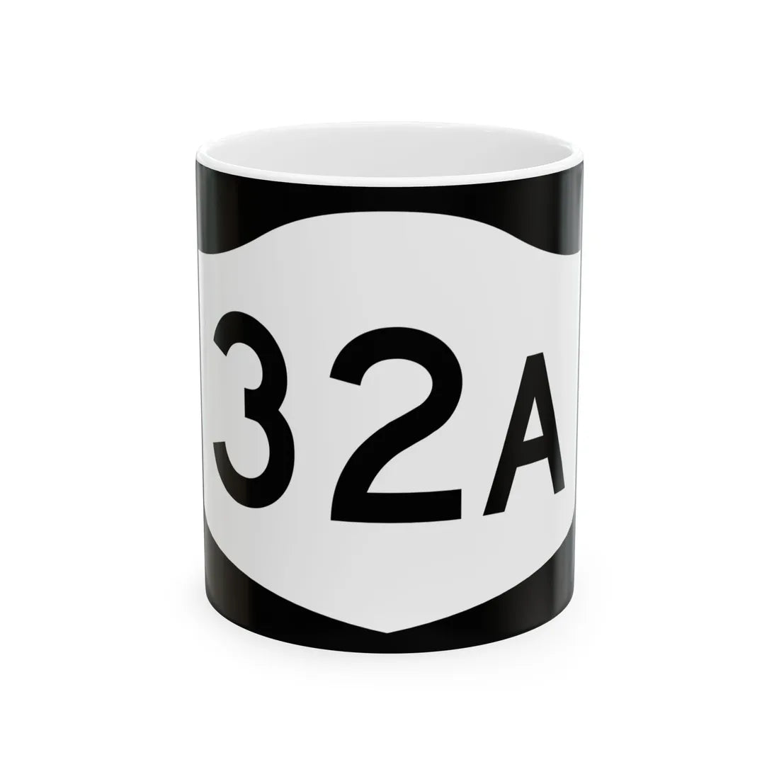 NY-32A (New York) (Road Sign) White Coffee Mug 11oz - Go Mug Yourself