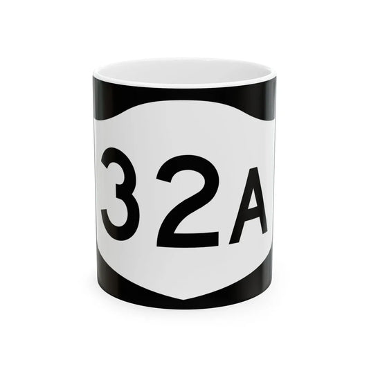NY-32A (New York) (Road Sign) White Coffee Mug 11oz - Go Mug Yourself