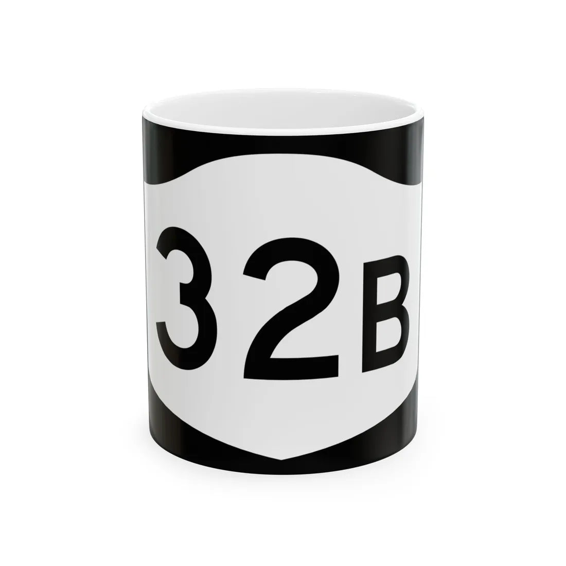 NY-32B (New York) (Road Sign) White Coffee Mug 11oz - Go Mug Yourself