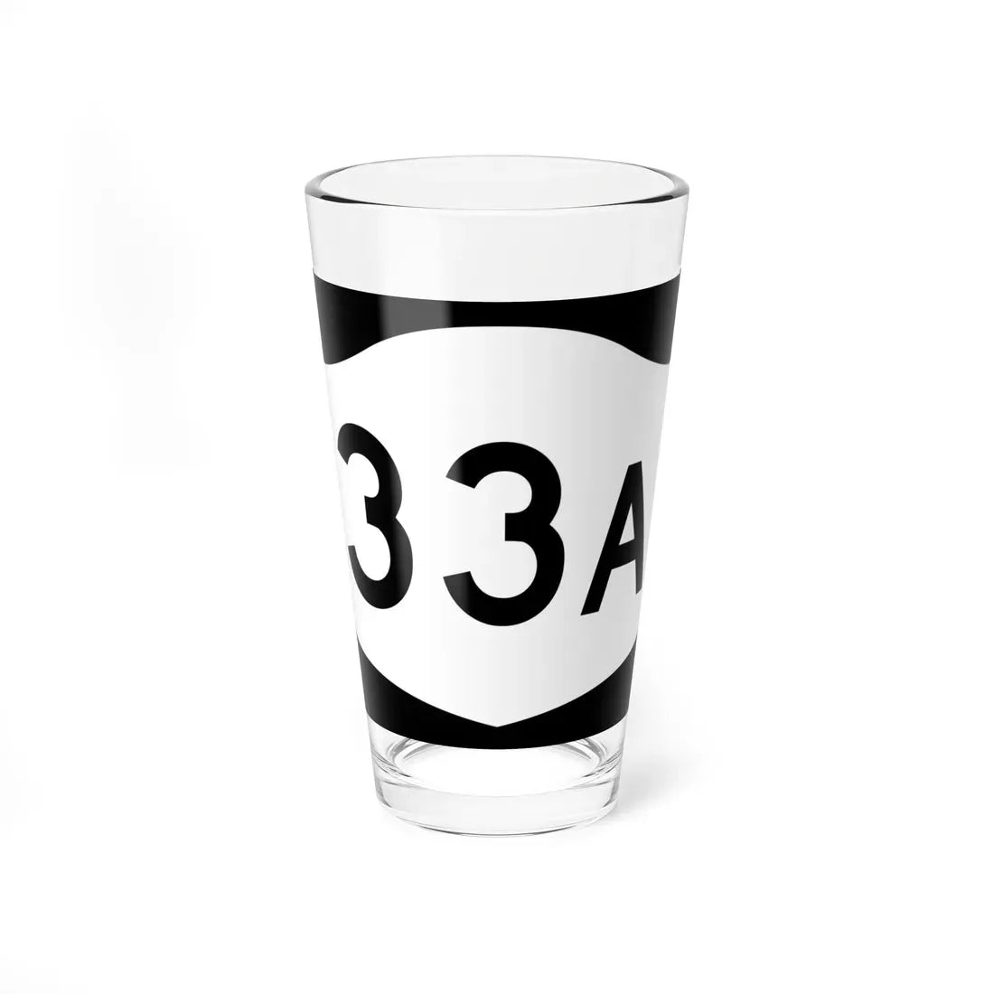 NY-33A (New York) (Road Sign) Pint Glass 16oz 16oz - Go Mug Yourself