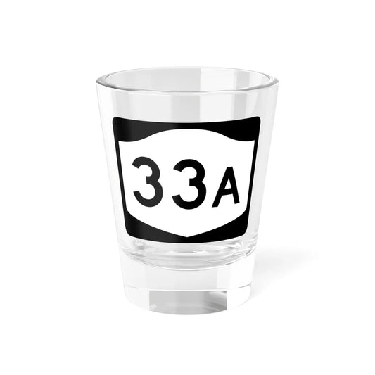 NY-33A (New York) (Road Sign) Shot Glass 1.5oz 1.5oz - Go Mug Yourself