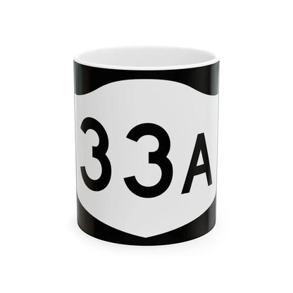 NY-33A (New York) (Road Sign) White Coffee Mug 11oz - Go Mug Yourself