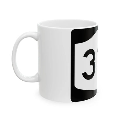 NY-33A (New York) (Road Sign) White Coffee Mug - Go Mug Yourself