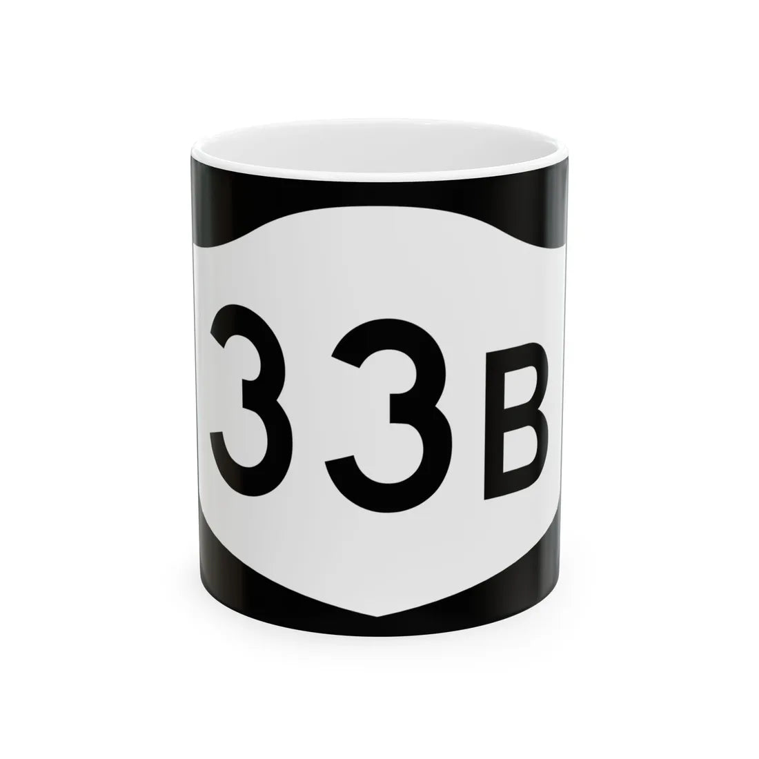 NY-33B (New York) (Road Sign) White Coffee Mug 11oz - Go Mug Yourself