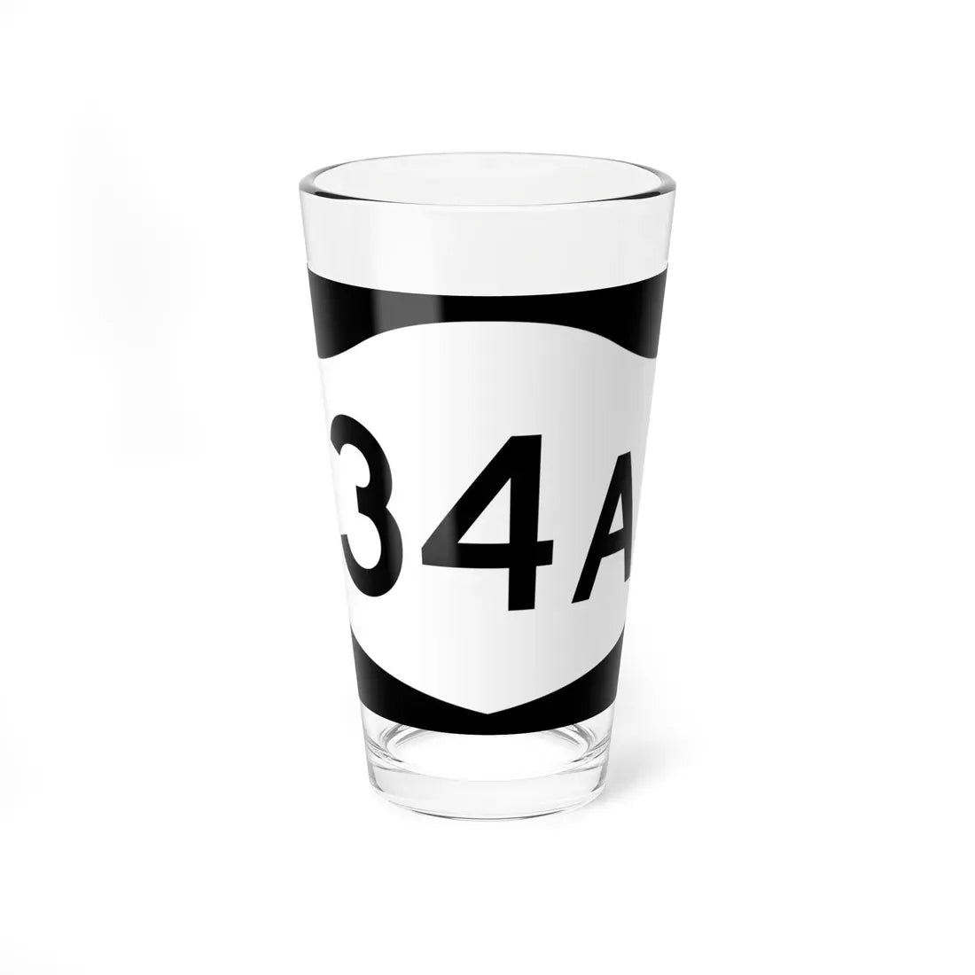 NY-34A (New York) (Road Sign) Pint Glass 16oz 16oz - Go Mug Yourself