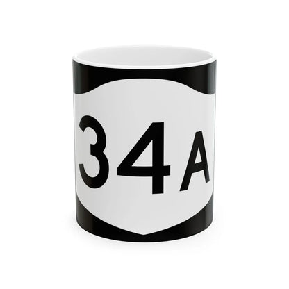 NY-34A (New York) (Road Sign) White Coffee Mug 11oz - Go Mug Yourself
