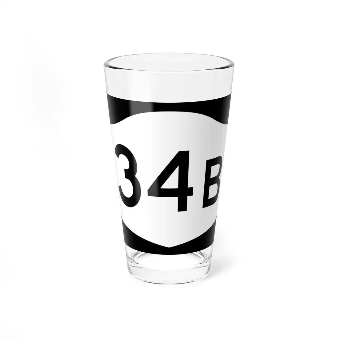 NY-34B (New York) (Road Sign) Pint Glass 16oz 16oz - Go Mug Yourself