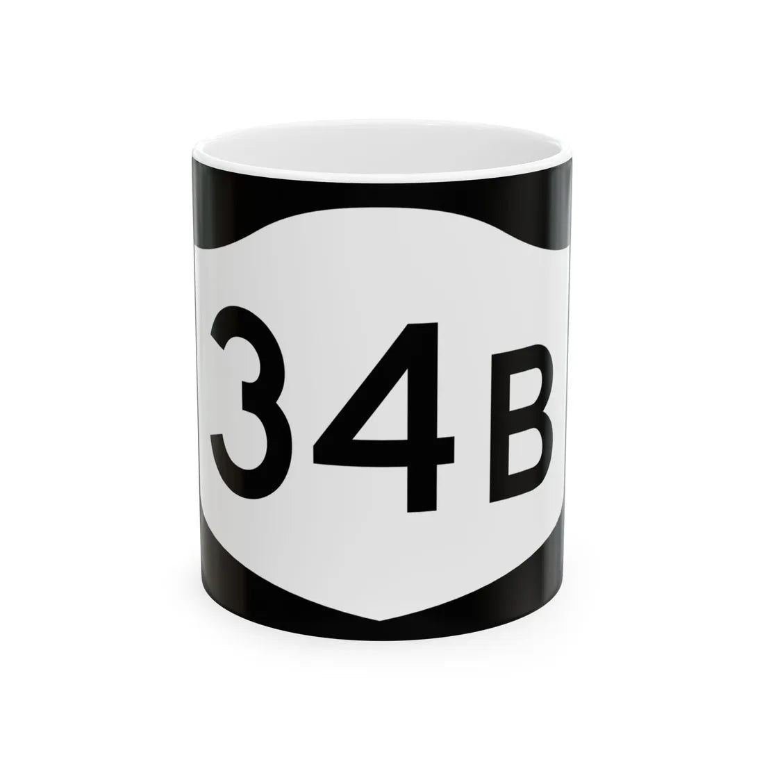 NY-34B (New York) (Road Sign) White Coffee Mug 11oz - Go Mug Yourself