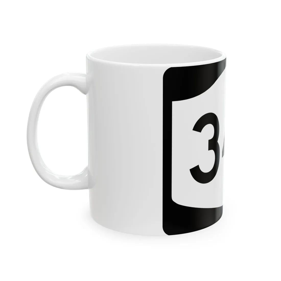 NY-34B (New York) (Road Sign) White Coffee Mug - Go Mug Yourself