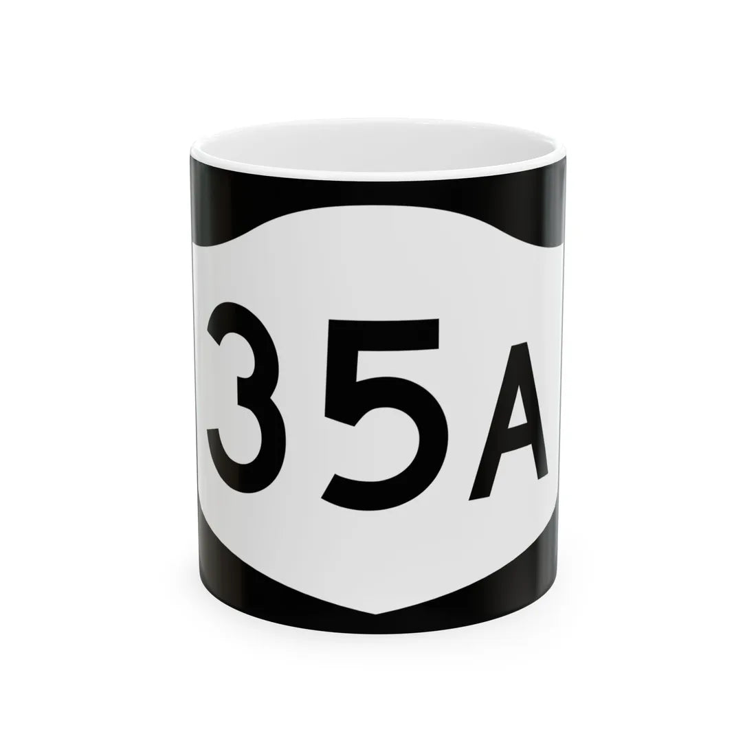 NY-35A (New York) (Road Sign) White Coffee Mug 11oz - Go Mug Yourself