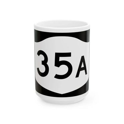 NY-35A (New York) (Road Sign) White Coffee Mug 15oz - Go Mug Yourself